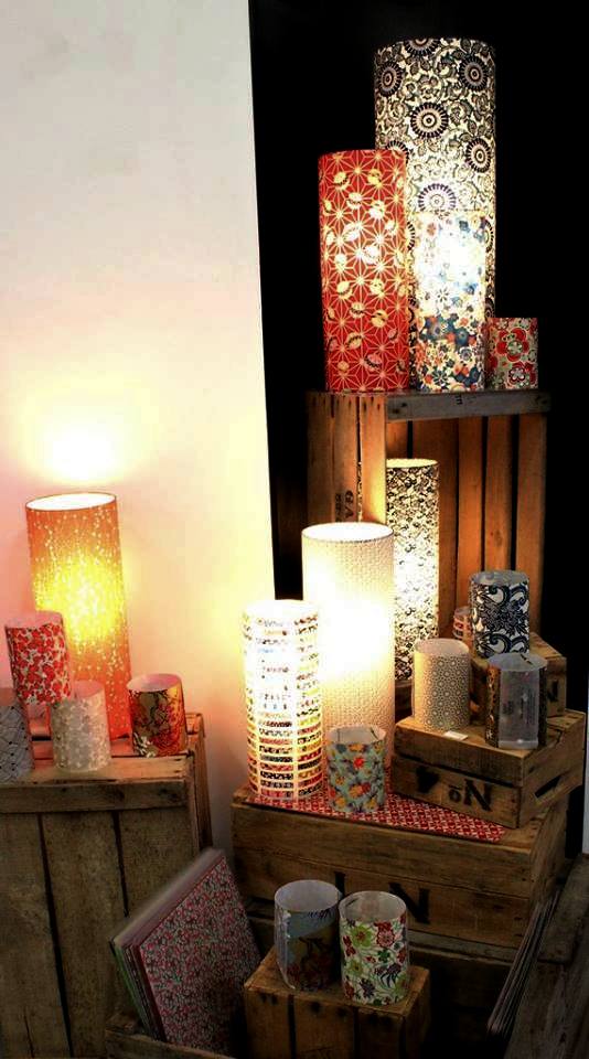 Lampes en papiers japonais