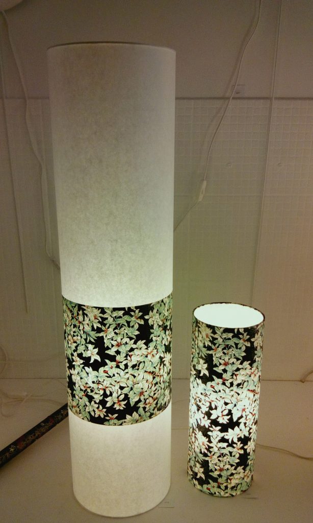 Lamp with japanese paper