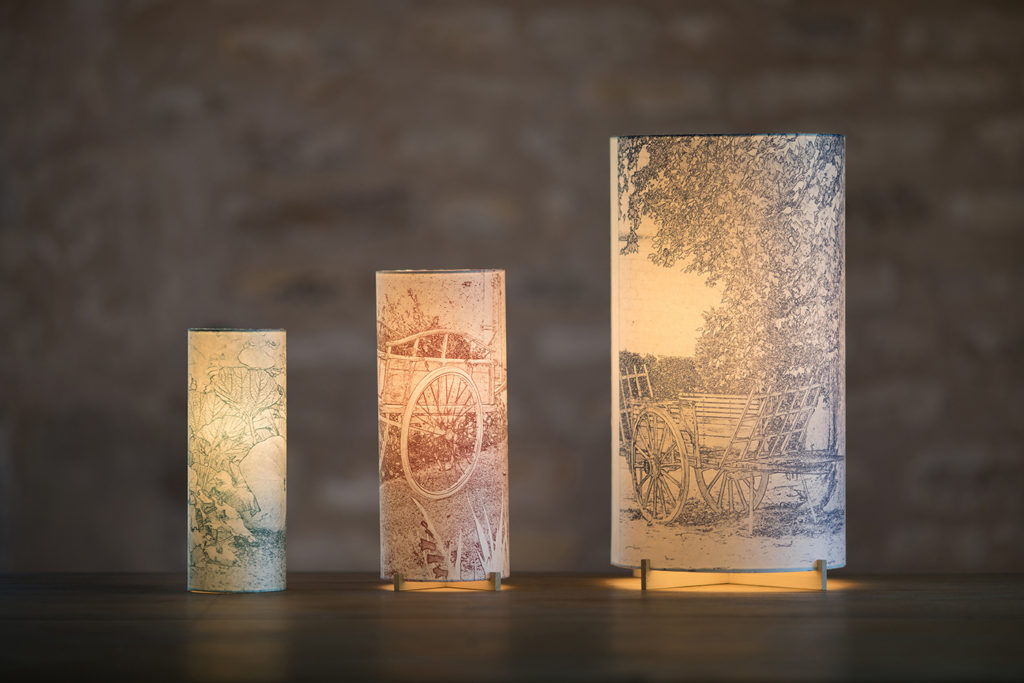 lampe d'artiste papier japonais