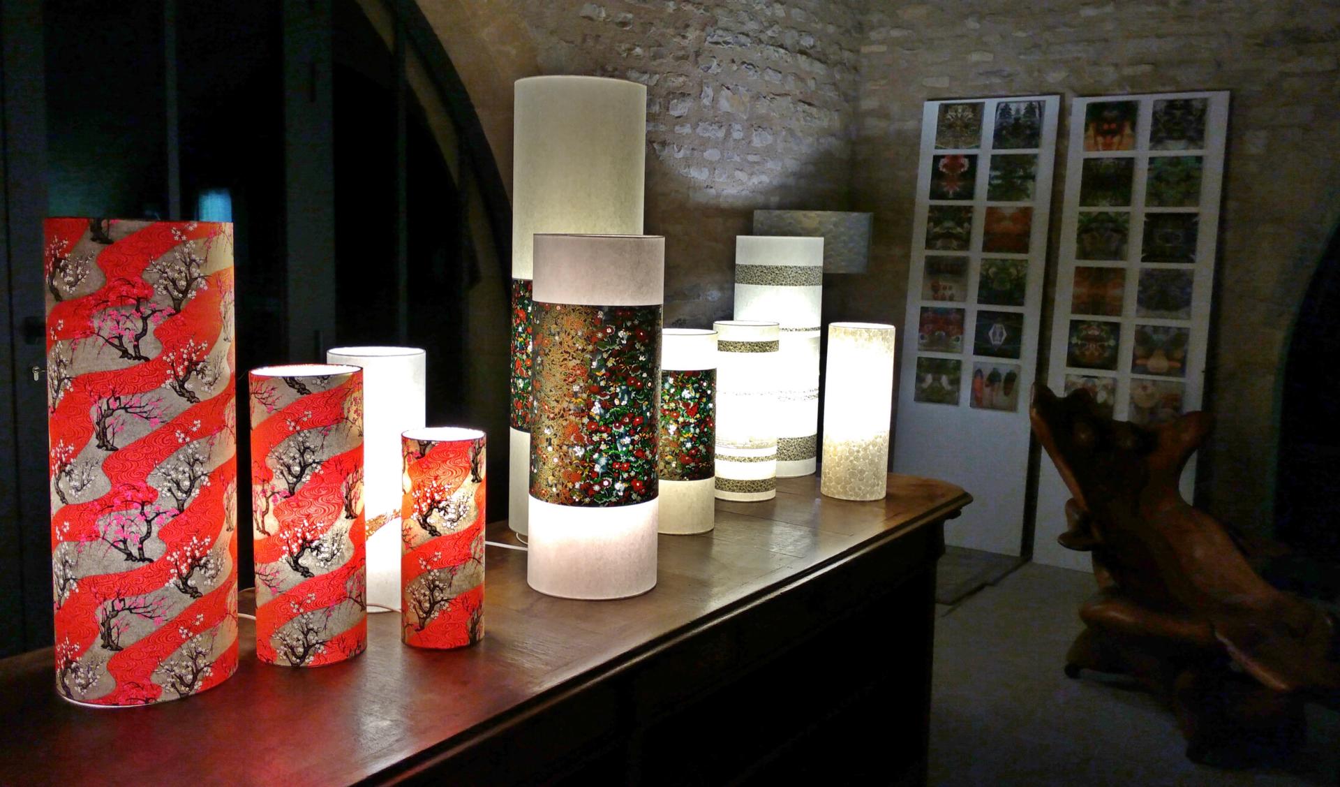 Lampes en papiers japonais