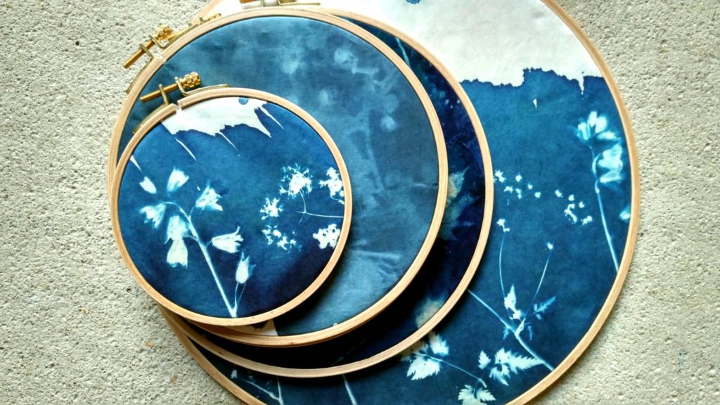 Cyanotype tambour