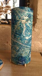 Lampe en cyanotype ouvertures végétales – Image 4