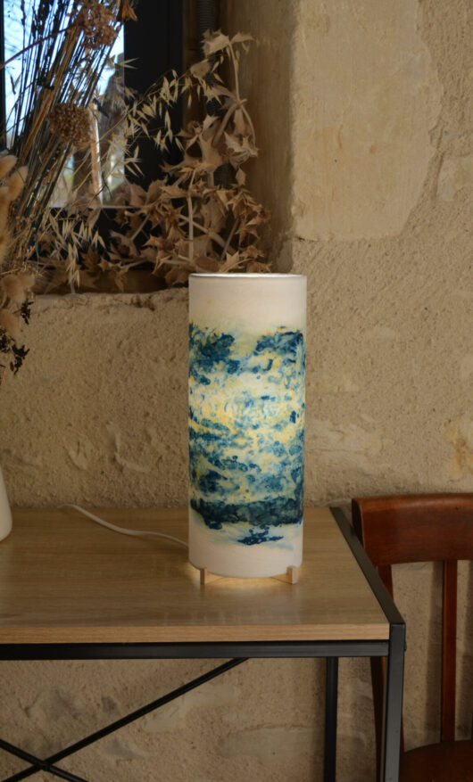 Lampe en cyanotype "les Nymphéas" – Image 6