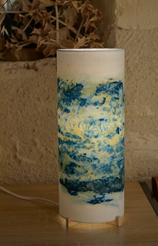 Lampe en cyanotype "les Nymphéas" – Image 3