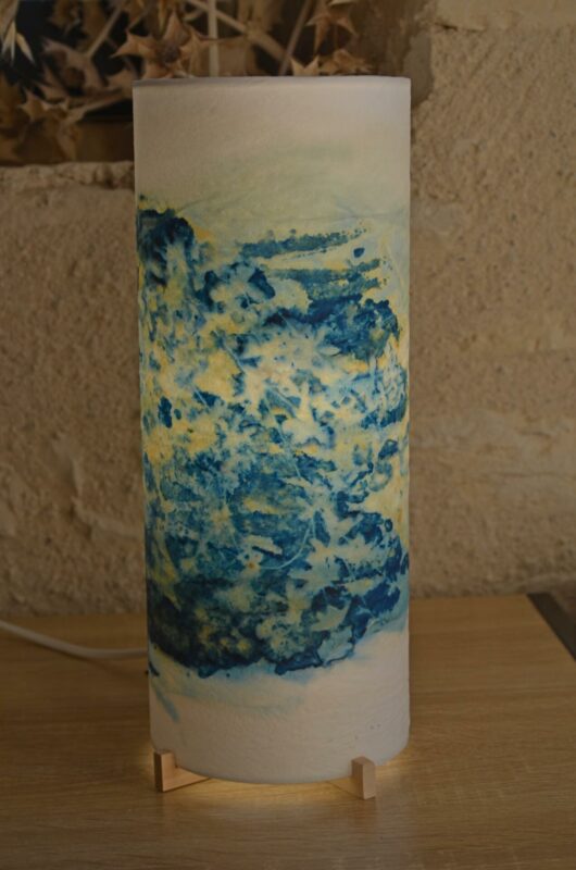 Lampe en cyanotype "les Nymphéas" – Image 5
