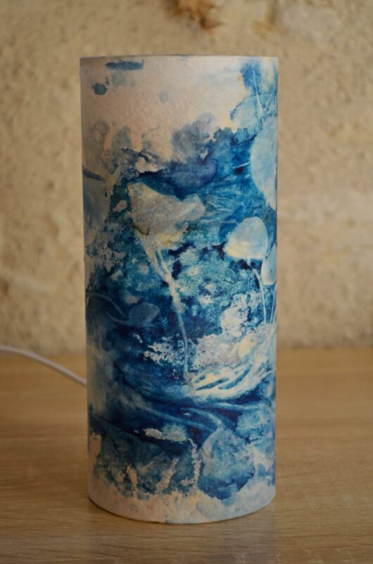 Lampe en cyanotype paysage printanier – Image 5