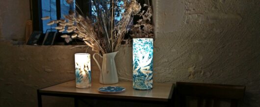 Lampe "lys" en cyanotype – Image 5