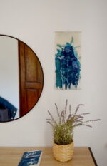 Cyanotype en kakemono à l'origan